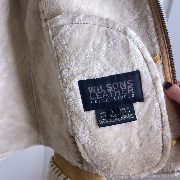 Y2K Vintage Suede Faux Fur Paneled Leather  Suede Jacket - Picture 9 of 10